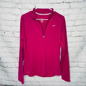 NIKE women’s Dri-Fit Pullover - Hot Pink (Large)